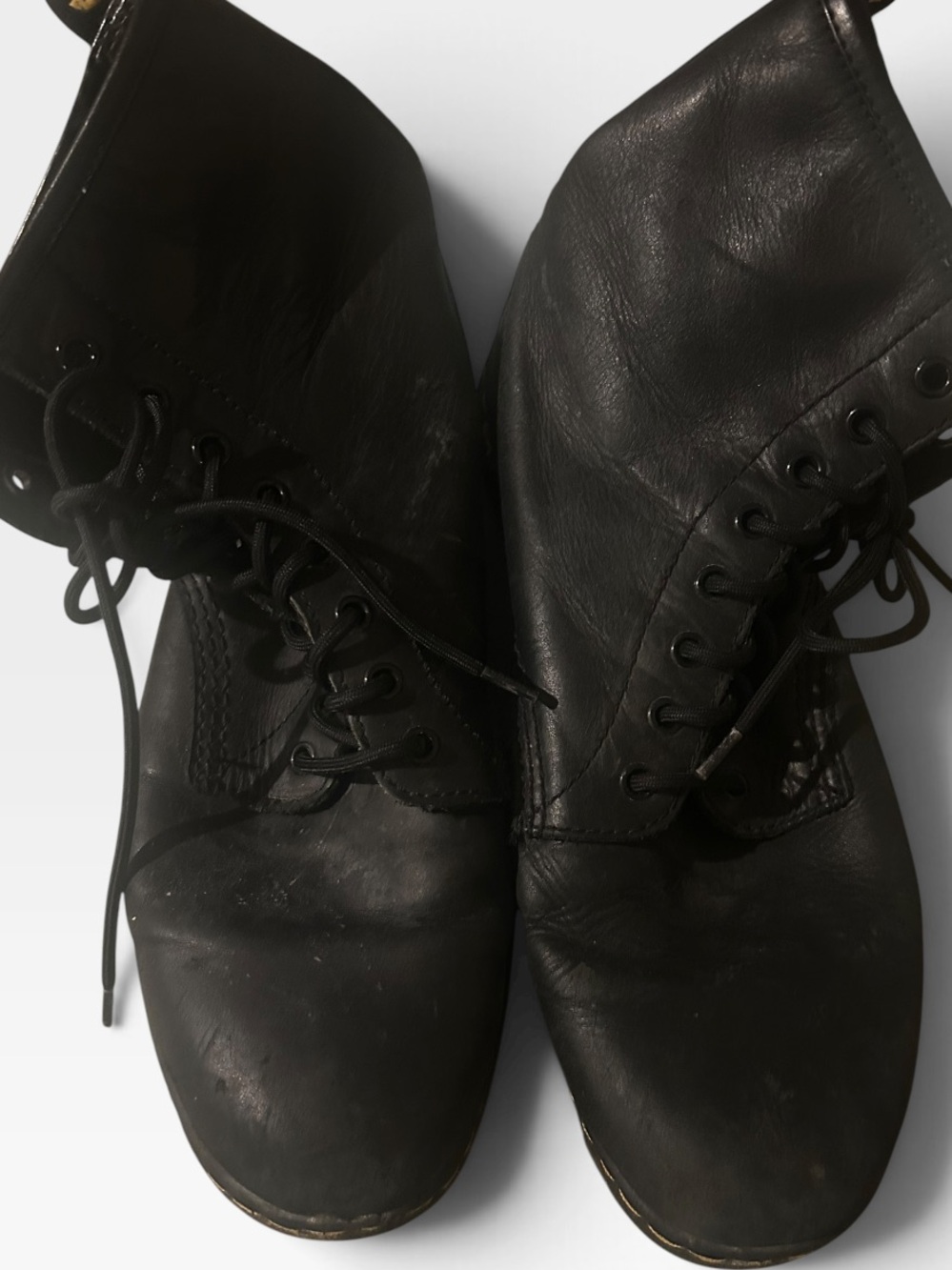Dr martens  Black Lace-Up Leather Boots size 11